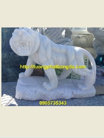 tượng con hổ bằng đá cẩm thạch